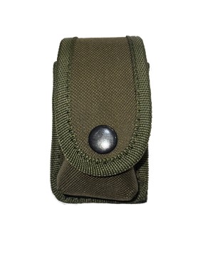 Porta Cargador de Revolver 5, 6 y 7 Tiros Color Verde Raquelado.