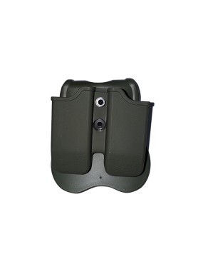 Porta Cargador Cytac Doble Táctico Color Verde.