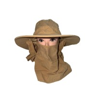 Sombrero Con Alas Color Tan.