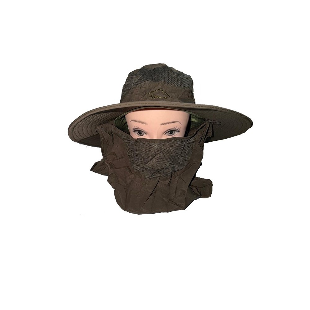 Sombrero Con Alas Color Cafe.