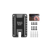 Soporte Magnético Para Armas de Fuego Color Negro.