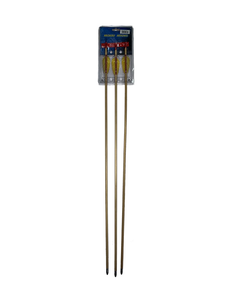 Pack de 3 Flechas de Madera Para Arcos Archery Arrows 30".