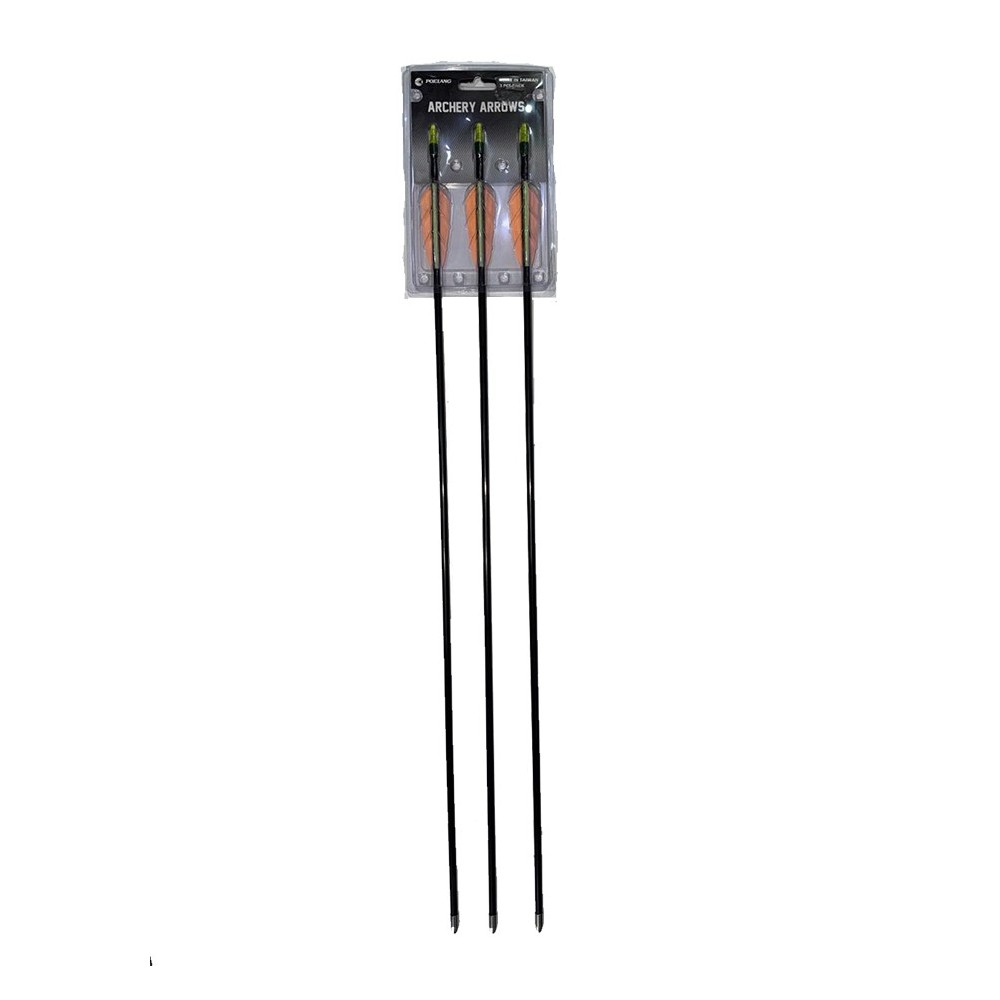 Pack de 3 Flechas de Fibra Para Arcos Archery Arrows 29".