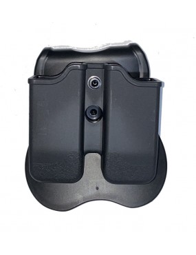 Porta Cargador Cytac Doble Táctico Color Negro.