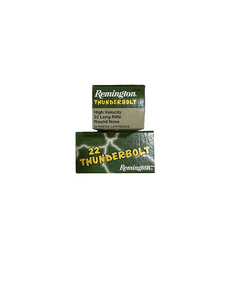 Caja de Balas Remington Cal. 22 Thunderbolt.