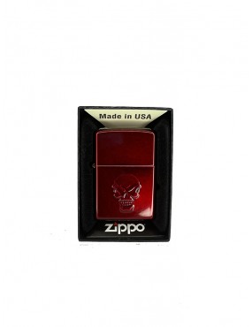 Encendedor Zippo Rojo Calavera.