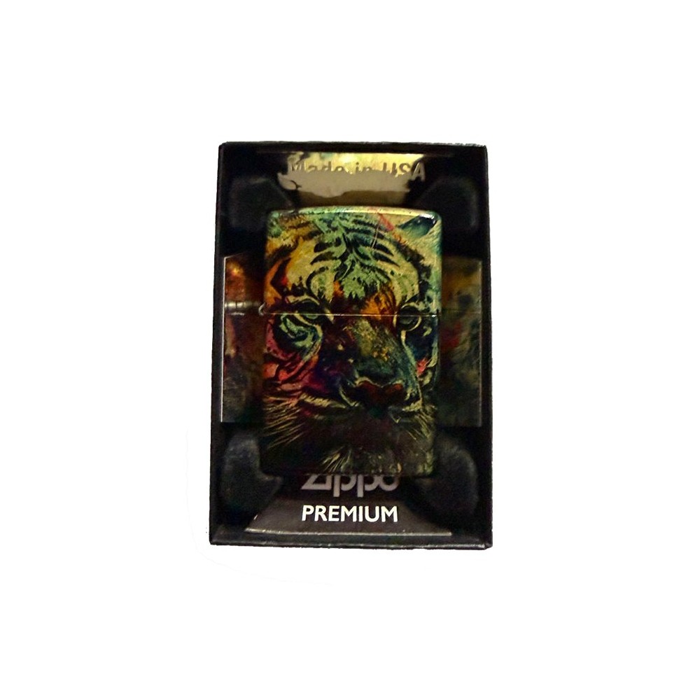 Encendedor Zippo Premium Colorful Tiger.