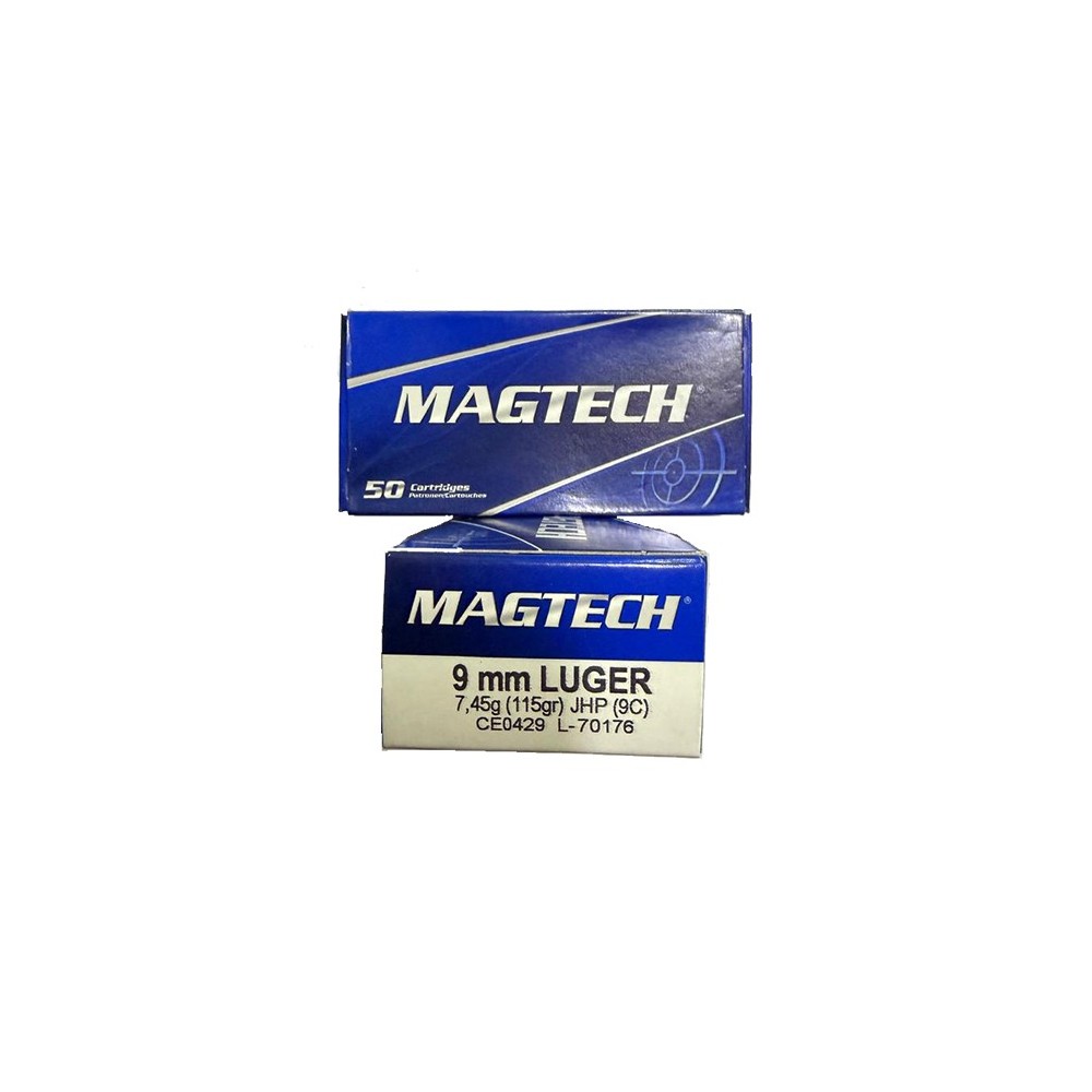 Caja de Balas Magtech Cal. 9 mm. Luger. HJP.