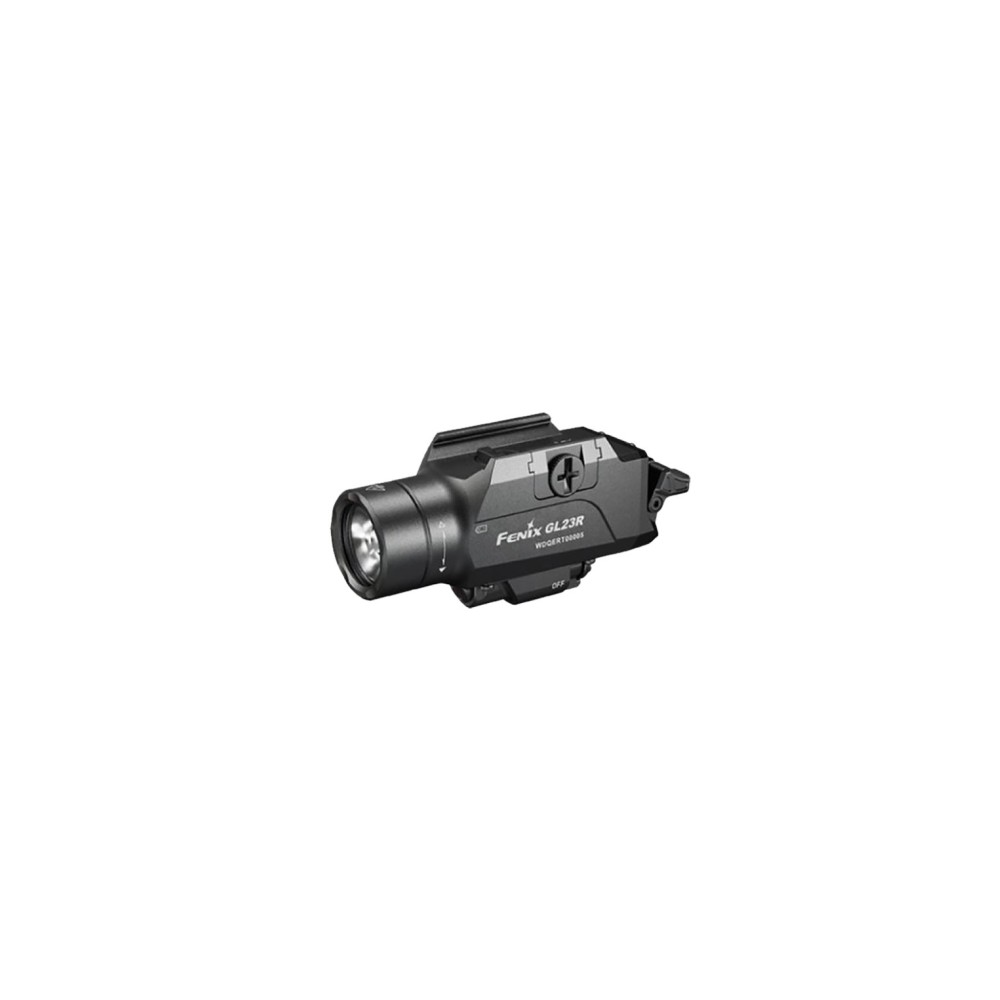 Linterna Táctica Led  Fenix Para Pistolas  Mod. GL23R. Luz Blanca y Laser Verde y Solo Laser Verde.