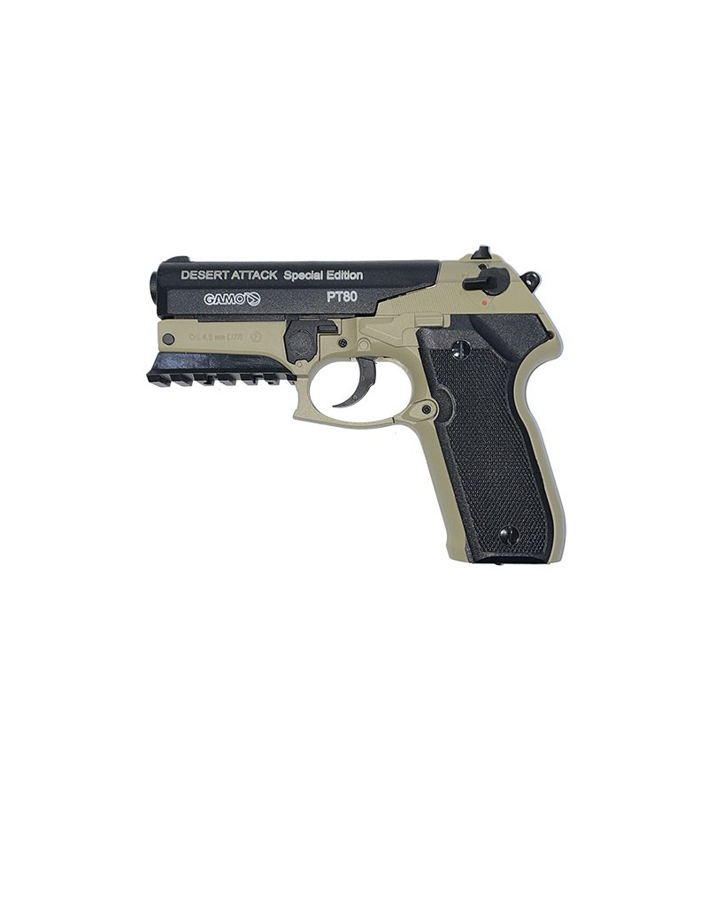 Pistola Gamo de Aire Comprimido Mod. PT-80 Desert Attack.