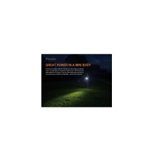 Linterna Táctica Led Fenix  Mod.  E01 Versión 2.0.  100 Lúmenes. Negro.