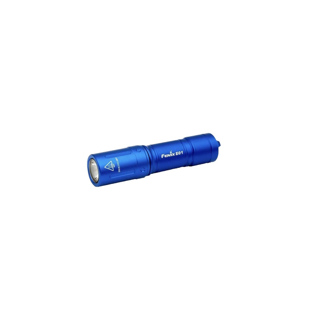 Linterna Táctica Led Fenix  Mod.  E01 Versión 2.0.  100 Lúmenes. Azul.