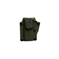 Funda Cytac Externa Universal Para Pistolas Glock, Beretta, Sig Sauer, Taurus etc. Para Zurdos. Color Verde.