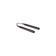 Nunchaku Combate Madera Negro Para Artes Marciales.