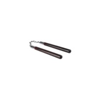 Nunchaku Combate Madera Negro Para Artes Marciales.