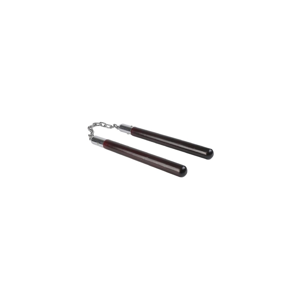 Nunchaku Combate Madera Negro Para Artes Marciales.