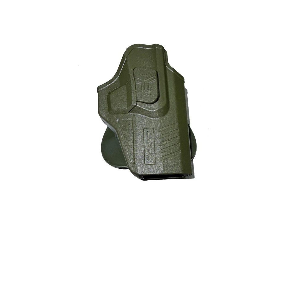 Funda Cytac Externa Para Pistolas Mod. Glock 19, 23, 32 ( Gen. 1, 2, 3, 4 ) Glock 19 Gen. 5, Glock 19X, OD Verde.