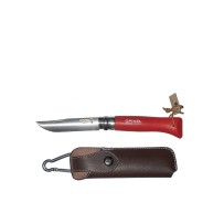 Navaja Opinel Mod. N° 08 Inox. Trekking Rojo.