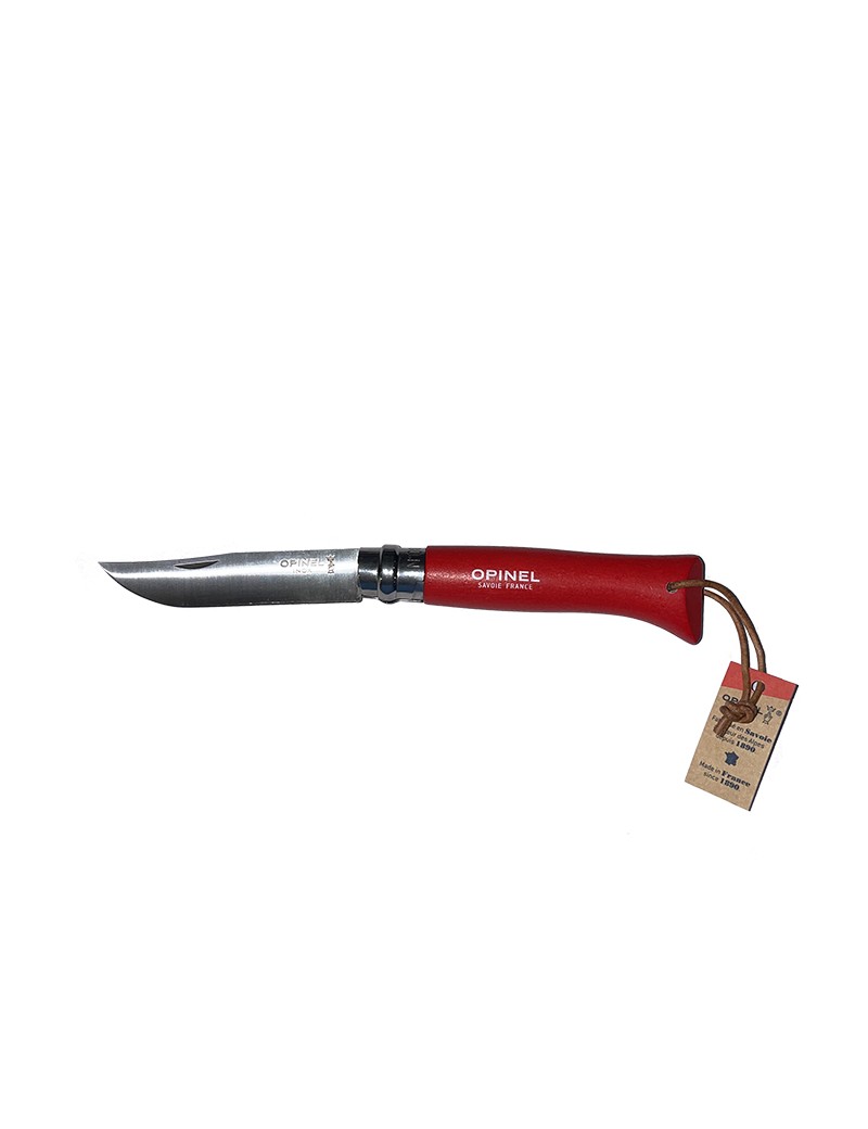 Navaja Opinel Mod. N° 08 Inox. Rojo.