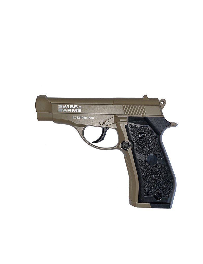 Pistola CO2 Swiss Arms Cal. 4,5 Mod. P84 Tan.