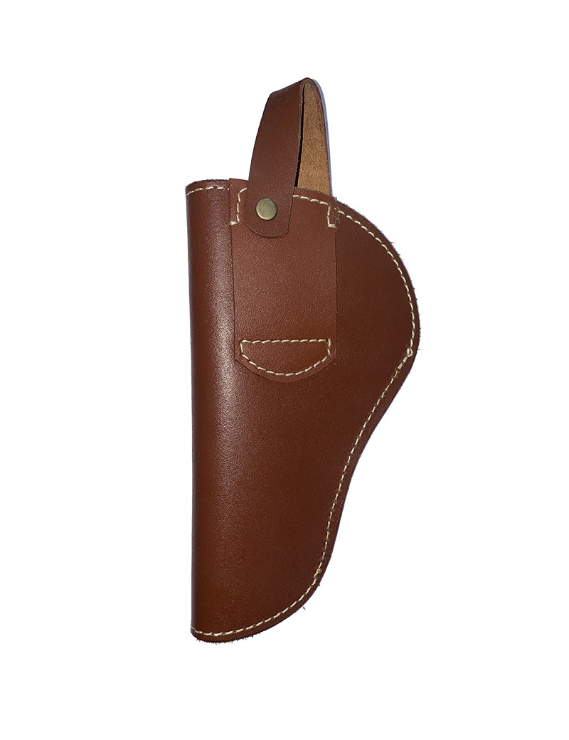 Funda de Cuero Interna y Externa Para Revolver de Cuatro a Seis Pulgadas.